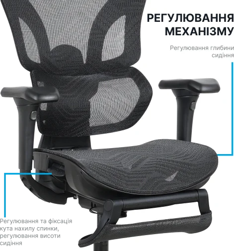 Фото: Крісло OfficePro Onix OC975G Gray № 33 | KTC