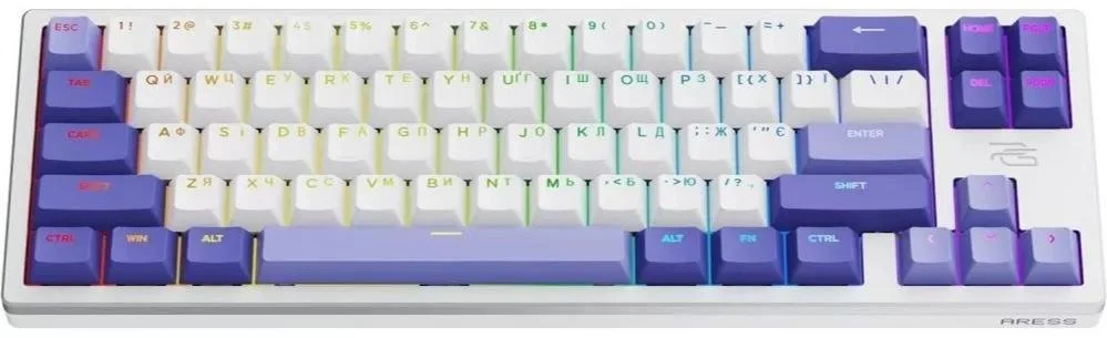Фото: Клавіатура Proove Gaming Aress KTT AquaPrime Magnetic USB White/Purple (MKAR00022417) № 11 | KTC