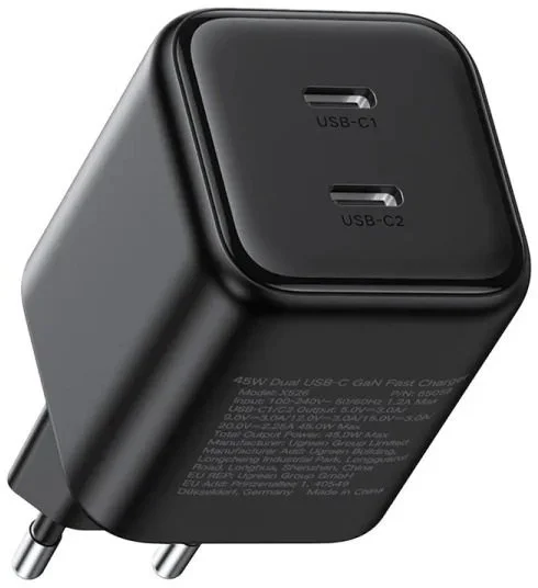 Фото: Зарядний пристрій UGREEN X526 QC PD 45W Black (X526/65058) № 9 | KTC