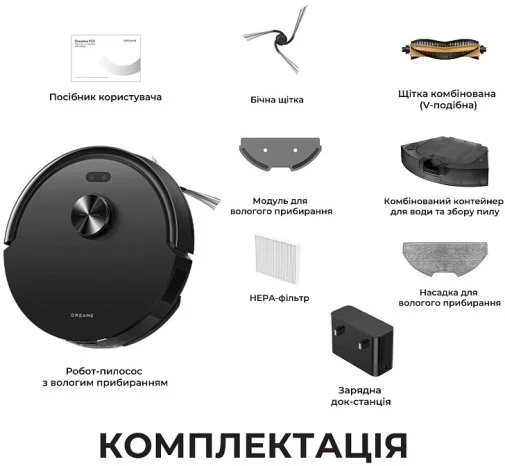 Фото: Робот-пилосос Dreame Bot F20 Black (RLF41GA-Bl) № 29 | KTC