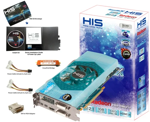 Фото: Відеокарта HIS IceQ X ATI HD6870 (H687QNT1G2M) № 7 | KTC