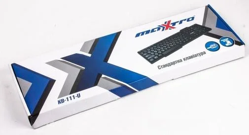 Фото: Клавіатура Maxxtro KB-111-U USB чорна № 5 | KTC