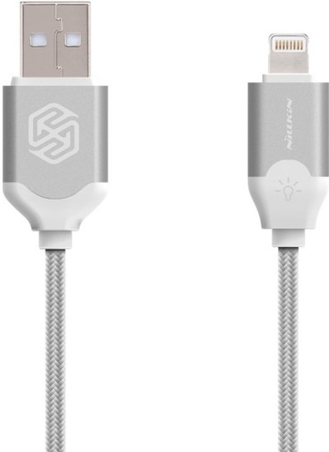 Кабель USB Nillkin Aurora AM / Lightning 1 м сірий