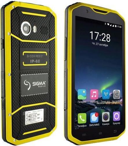 Смартфон Sigma X-treme PQ31 жовтий/чорний