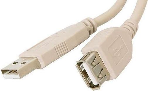 Кабель USB ATcom AM / AF 1.8 м білий