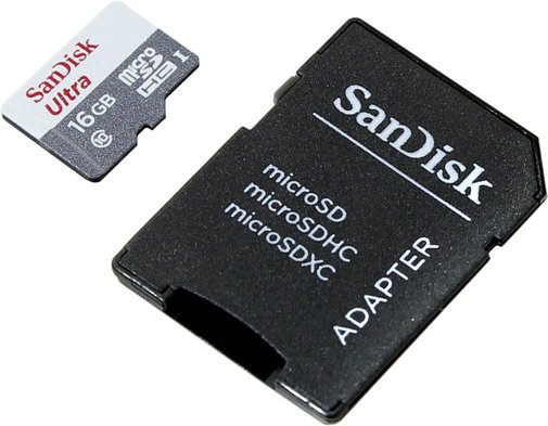 Карта пам'яті SanDisk C10 Micro SDHC 16 ГБ (SDSQUNB-016G-GN3MA)