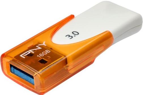 Флешка USB PNY Attache 4 16 ГБ (FD16ATT430-EF) оранжева