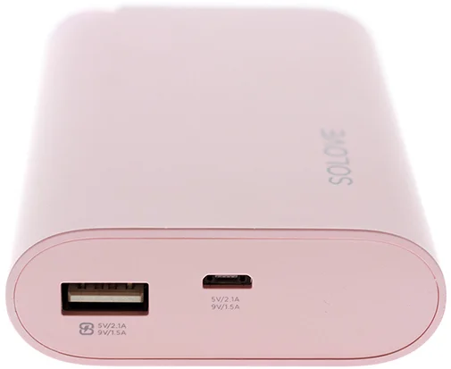 Фото: Батарея універсальна Solove Air M20000 Power Bank Quick Charge 3.0 10000mAh Pink № 8 | KTC