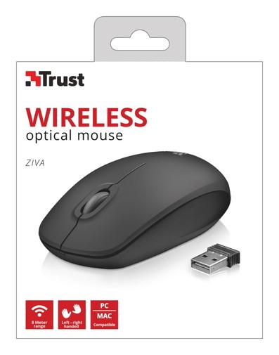 Миша Trust Ziva Wireless Optical Black (21948)