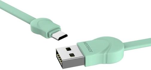 Кабель JoyRoom Waves Series Flat S-L121M AM / Micro USB 1m Green (S-L121M Green)