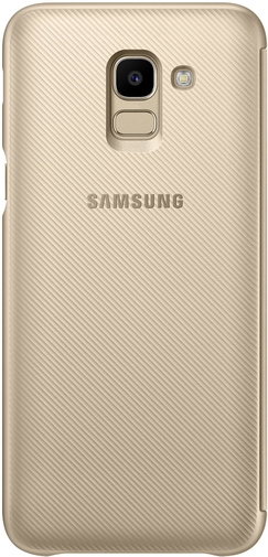 Чохол Samsung for Galaxy J6 2018 J600 - Wallet Cover Gold (EF-WJ600CFEGRU)