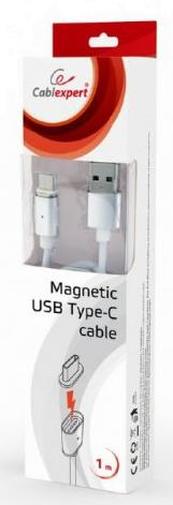 Кабель USB 2.0 (AM/Type-C) 1м, Cablexpert White