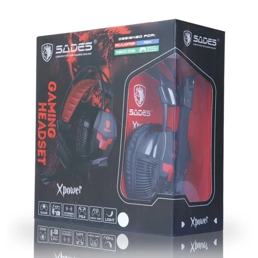 Фото: Гарнітура Sades SA-706 XPower Black/Red (SA706 Black/Red) № 12 | KTC