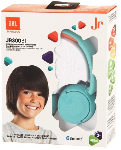 Навушники JBL JR 300 BT Tropic Teal for kids (JBLJR300BTTEL)