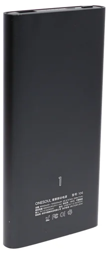 Фото: Батарея універсальна AUKKE Metal 106 10000mAh Black (106 Black) № 7 | KTC