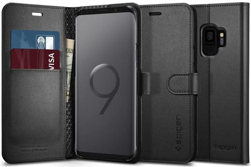 Чохол-книжка Spigen для Samsung Galaxy S9 - Wallet S Black