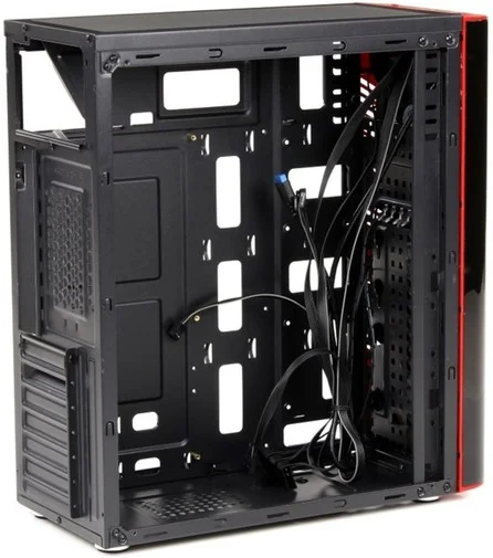 Фото: Корпус Frime Vision Red Led Black (Vision-U3-3RSRF-WP) № 7 | KTC