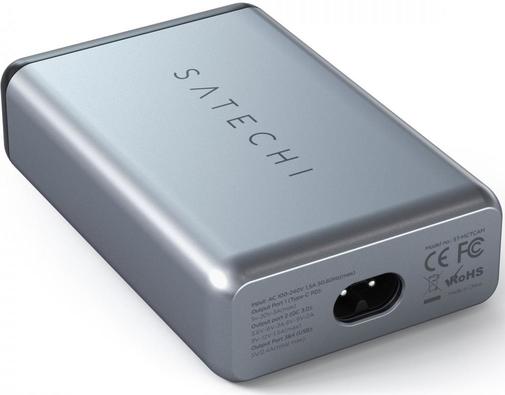 Зарядний пристрій Satechi Travel Charger 3xUSB / USB-C QC3.0 75W Space Gray (ST-MCTCAM)