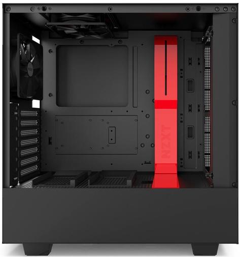 Корпус для ПК NZXT H500 Black/ Red (CA-H500B-BR)