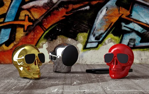 Фото: Портативна колонка Jarre Technologies AeroSkull Nano Bluetooth Chrome Pink (ML80113) № 5 | KTC