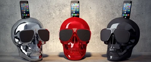 Фото: Портативна колонка Jarre Technologies AeroSkull HD Plus Glossy Red (ML81025) № 7 | KTC