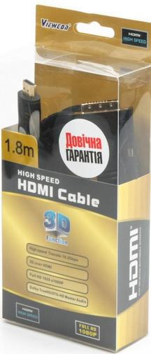 Кабель Viewcon v1.3 HDMI / DVI 18-1 1.8m (VD078/VD116)