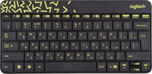 Комплект клавіатура+миша Logitech MK240 Black/Chartreuse (920-008213)