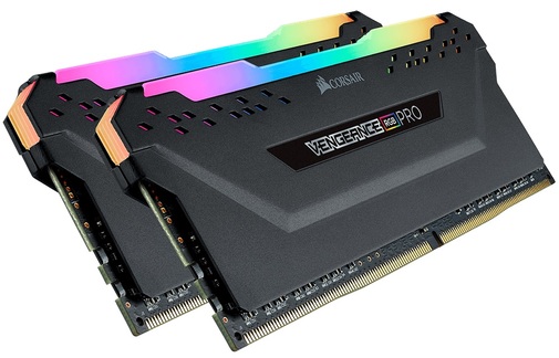Оперативна пам’ять Corsair Vengeance RBG Pro Black DDR4 2x8GB CMW16GX4M2C3200C16