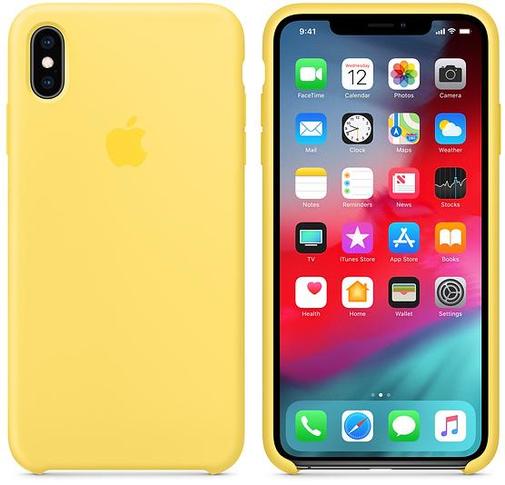 Чохол-накладка Apple для iPhone Xs Max - Silicone Case Canary Yellow