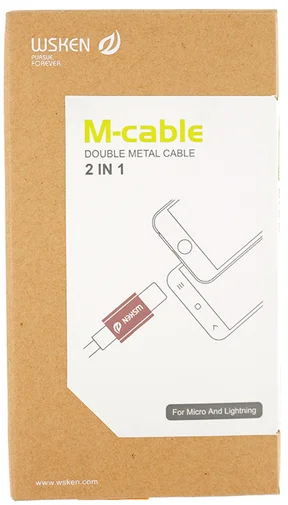 Фото: Кабель WSKEN AM / Lightning / microUSB 1m Rose Gold (MMAT-4 Rose Gold) № 5 | KTC