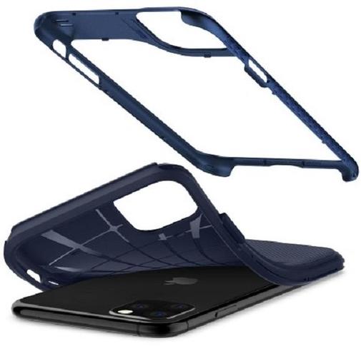 Чохол-накладка Spigen для iPhone 11 Pro - Hybrid NX Navy Blue