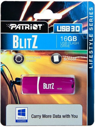 Флешка USB Patriot Blitz 16GB PSF16GBLZ3USB Purple