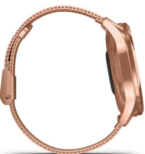 Смарт годинник Garmin Vivomove Luxe 18K Rose Gold PVD Stainless Steel Case with Rose Gold Milanese (010-02241-24/04)