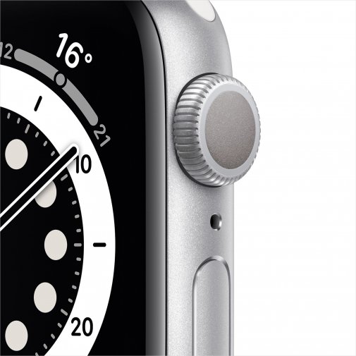 Смарт годинник Apple Watch Series 6 GPS 40mm Silver Aluminium Case with White Sport Band (MG283)