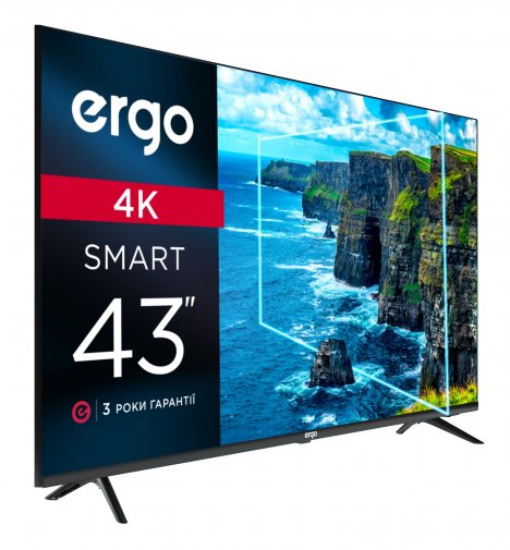 Телевізор LED Ergo 43DUS6000 (Android TV, Wi-Fi, 3840x2160)