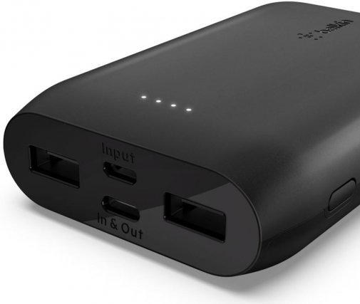 Батарея універсальна Belkin BoostUP Charge 10000mAh Black (F8J267BTBLK)