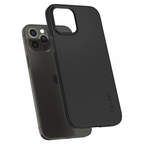 Чохол-накладка Spigen для iPhone 12 Pro Max - Thin Fit Black