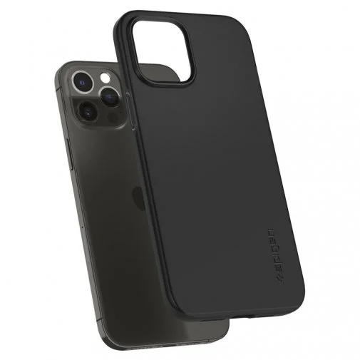 Фото: Чохол Spigen for iPhone 12 Pro Max - Thin Fit Black (ACS01612) № 11 | KTC