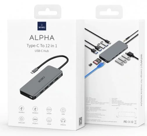 Фото: USB-хаб WIWU Adapter Alpha 12in1 Gray № 4 | KTC