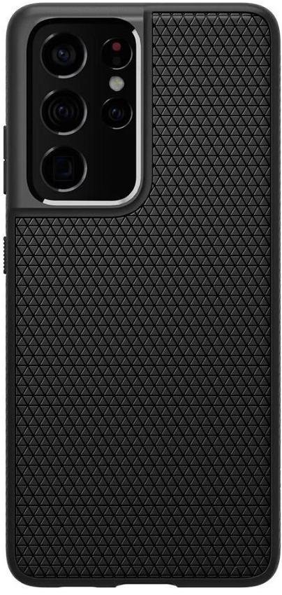 Чохол-накладка Spigen для Samsung Galaxy S21 Ultra - Liquid Air, Matte Black