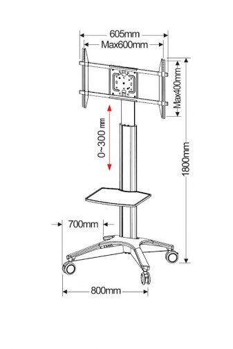 Стійка CHARMOUNT CT-FTVS-T10