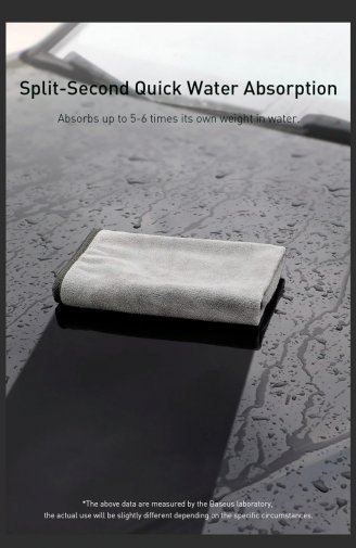Мікрофібра Baseus Easy Life Car Washing Towel 40x80 1psc Grey (CRXCMJ-A0G)