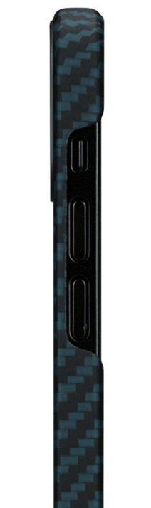 Чохол Pitaka for iPhone 12 - MagEZ Case Black/Blue Twill (KI1208M)