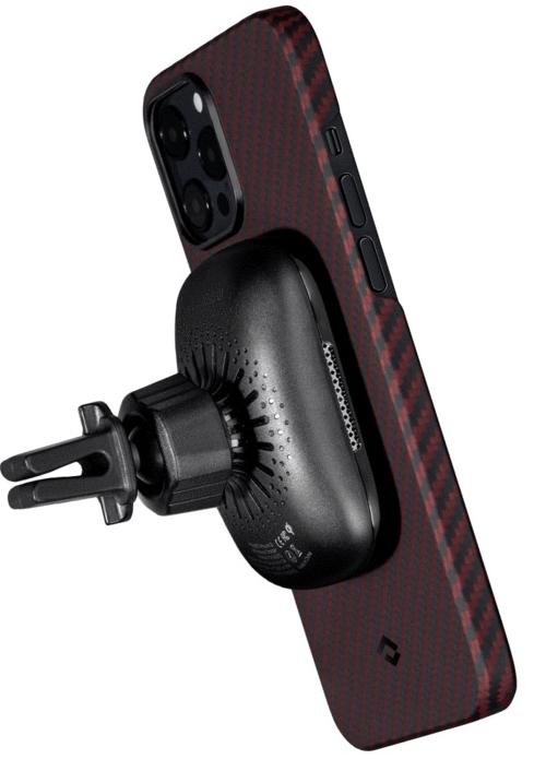  Чохол Pitaka for iPhone 12 Pro Max - MagEZ Case Twill Black/Red (KI1203PM)