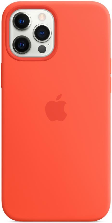 Чохол Apple for iPhone 12 Pro Max - Silicone Case with MagSafe Electric Orange (MKTX3ZM/A)