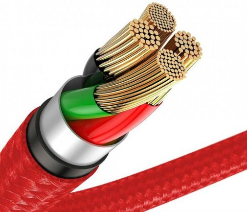  Кабель Baseus Horizontal Data Cable AM / Lightning 2m Red (CALSP-C09)