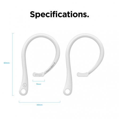 Тримач Elago Earhook for Apple Airpods Pro White (EAPP-HOOKS-WH)