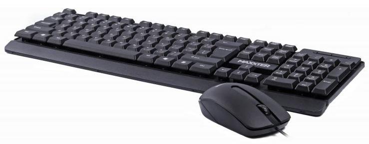 Комплект клавіатура+миша Maxxter KMS-CM-01-UA Black