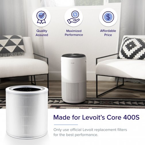 Фільтр для очищувача повітря Levoit Air Cleaner Filter Core 400S True HEPA 3-Stage (HEACAFLVNEU0052)