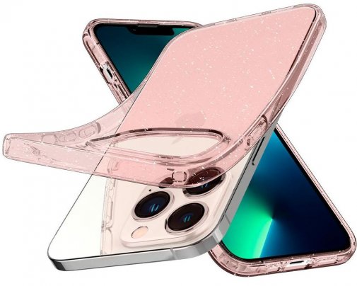 Чохол Spigen for iPhone 13 Pro - Liquid Crystal Glitter Rose Quartz (ACS03256)